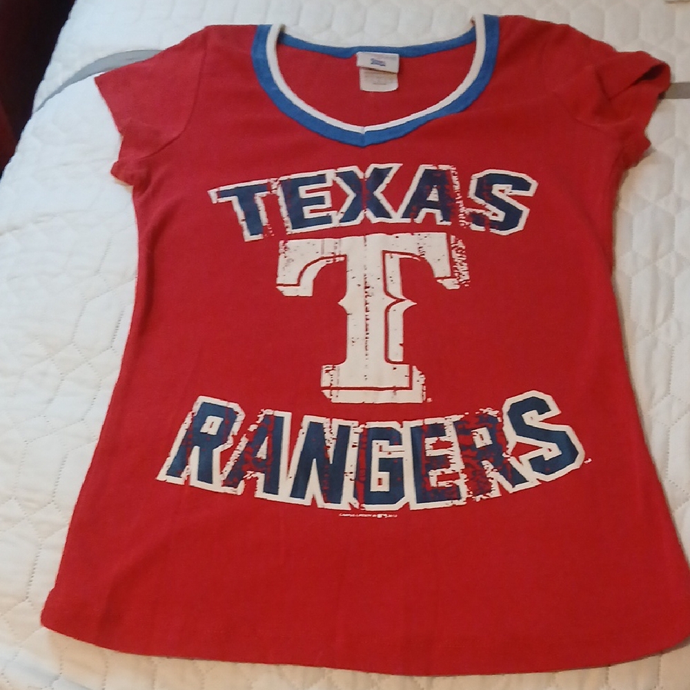 Genuine Merchandise Red Short Sleeve Tee with Athletic Style